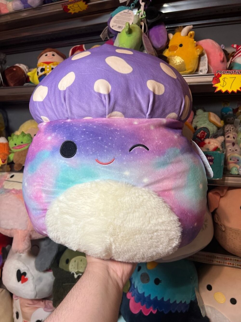 Unai the 16" Cosmic purple Mushroom Squishmallow NWT magic mushroom